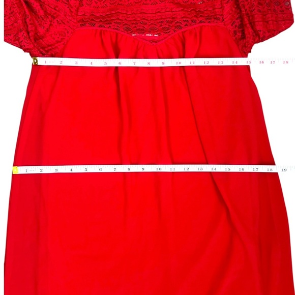 Speechless Red Long Lace Sleeve Dress - Picture 10 of 16